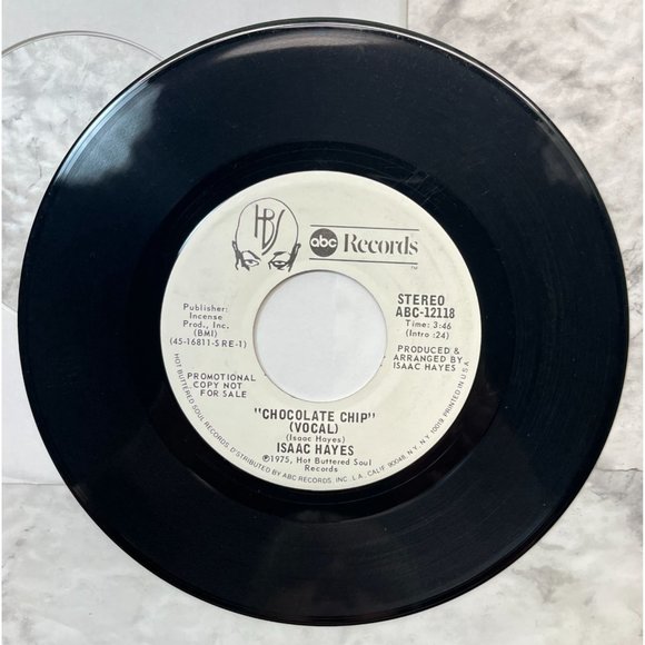 Isaac Hayes Chocolate Chip / Instrumental 45 Funk Soul Promo 1975 ABC Records - Picture 4 of 6